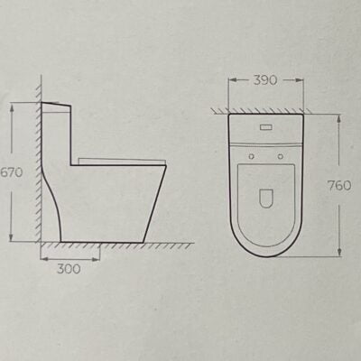 Bàn cầu một khối F322