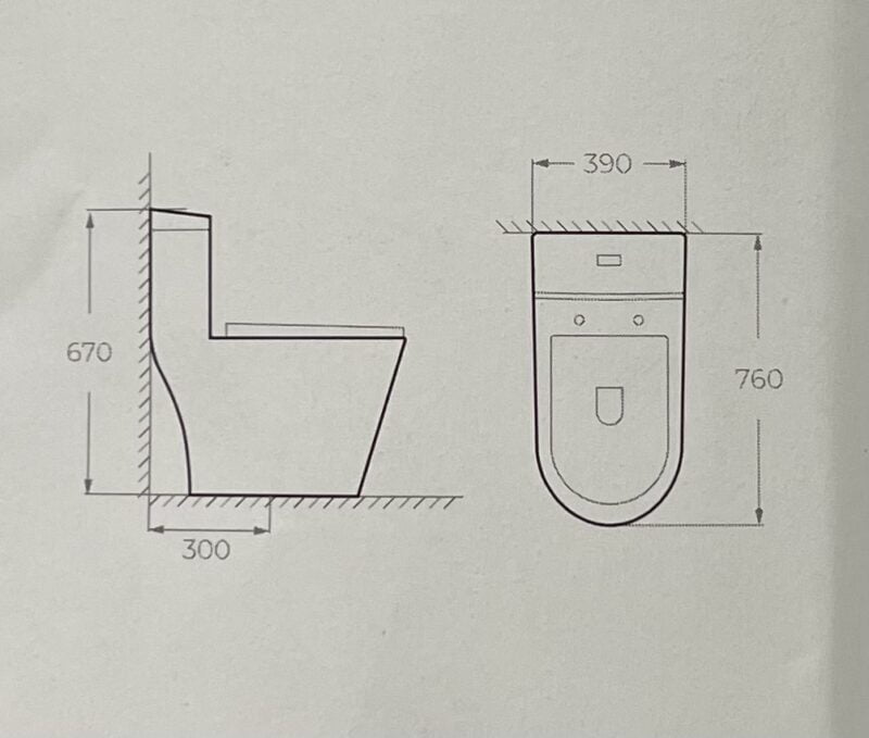 Bàn cầu một khối F322