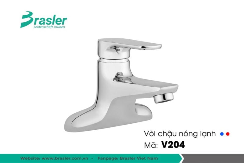 Vòi chậu lavabo nóng lạnh V204 -V204A