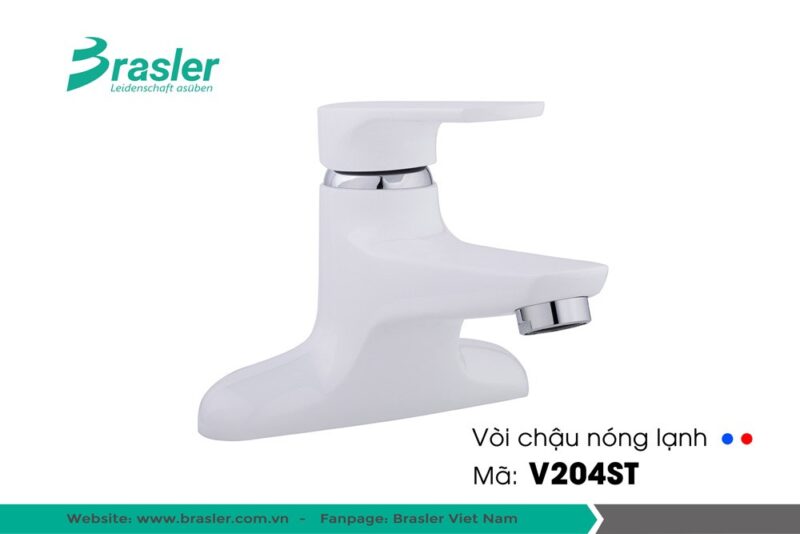 Vòi chậu lavabo nóng lạnh V204ST-V204AST